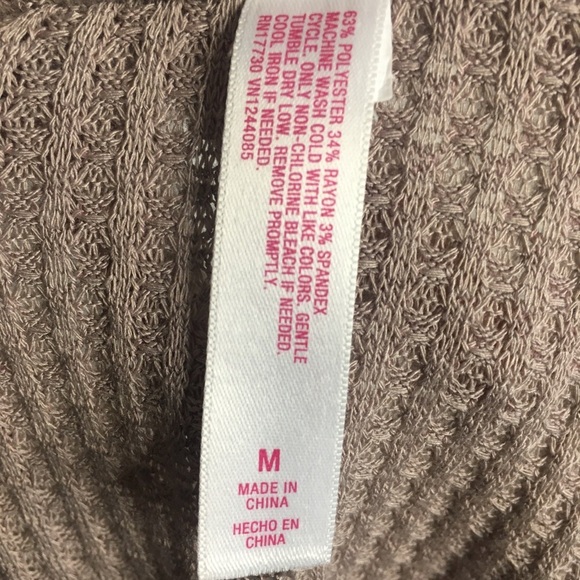 Xhilaration Soft Tan Knit Tank Top Sleepwear Pajama Medium M Brown Neutral - Picture 5 of 10